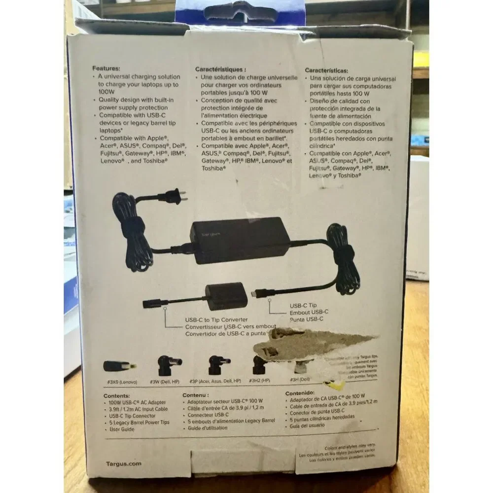 Targus - 100W Universal USB-C & Legacy Charger Kit